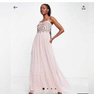 MAYA DELUXE | Hand embellished | Maxi Dress